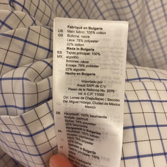 Cute Sandro Vintage Blouse with White Lace - Picture 8 of 8